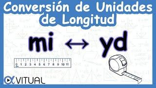 📏 Conversión de Unidades de Longitud Millas mi a Yardas yd y Yardas a Millas [upl. by Luhem]