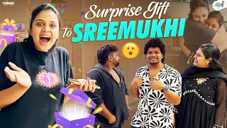 Surprise Gift to Sreemukhi 🎁  Bagara Rice amp Chicken Curry Recipe  Avinash and Anuja  Tamada Media [upl. by Ulick924]