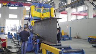 Automatic H beam welding line [upl. by Wiener425]