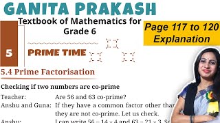 Ganita Prakash Class 6 Chapter 5 Prime time  Page 117 to 120 Explanation [upl. by Bela]