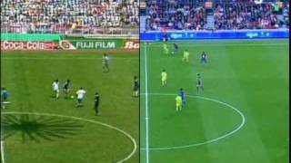 HQ MESSI VS MARADONA IDENTICAL GOAL [upl. by Fancie]