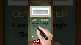 What Is Centimeter  Simple Math Definition in 30 Seconds  MATHalino123 [upl. by Alim]