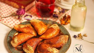 The best qatayef recipe  QATAYEF with Nuts amp cheese filling [upl. by Anneirb]