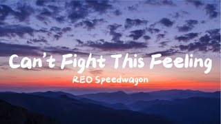 REO Speedwagon  Cant Fight This Feeling Lyrics [upl. by Dosia]