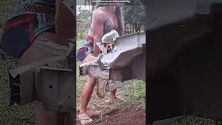 Watch Gil Cunha lift It Scrap Car Rolling amp Lifting femalestrength womensbodybuilder [upl. by Chemush]