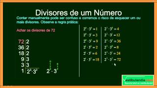 Matemática Zero 20  Aula 11  MMC e MDC  parte 1 de 2 [upl. by Atsylak446]