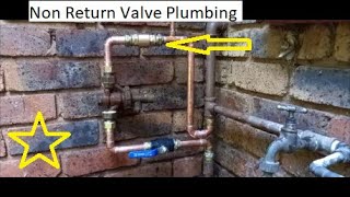 Non Return Valve Plumbing [upl. by Shanney50]