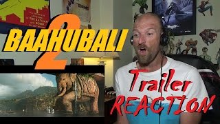 Baahubali 2  Official Trailer  Reaction [upl. by Nimad]