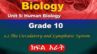 grade 10 biology unit 5 part 4  Human biology  circulatory and lymphatic system [upl. by Philippe]