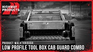 Highway Products  Low Profile Toolbox Cab Guard Combo [upl. by Villada]