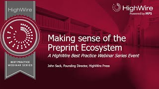 Best Practice Webinar Preprint Ecosystem [upl. by Haleeuqa]