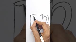 drawing of coffee mug drawingtutorials [upl. by Melody]