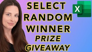 How to Randomly Select a Winner for a Prize Giveaway Using Excel [upl. by Eicyac]