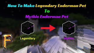 How To upgrade Legendary Enderman Pet To Mythic Enderman Pet In Fakepixel Skyblock  AnuDadaGaming [upl. by Burk]