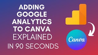 How To Add Google Analytics To Canva 2024 [upl. by Nyltac229]