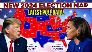 UPDATED 2024 US Election Map with Shocking Latest Poll Data Across All 50 States [upl. by Palermo]