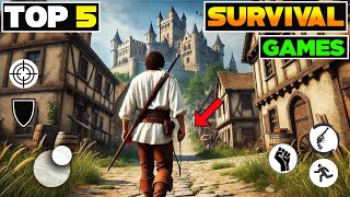 Top 5 REALISTIC Survival Games For Android amp iOS I Best Survival Games For Android 2024 [upl. by Seuqramed]