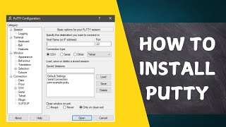 How to Install PuTTY on Windows 10 or Windows 11 [upl. by Kcerb939]