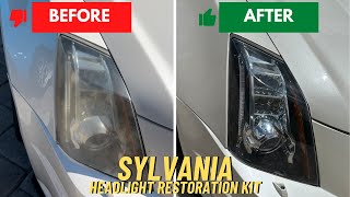 Sylvania Headlight Restoration Kit  BEFORE amp AFTER [upl. by Adlitam]