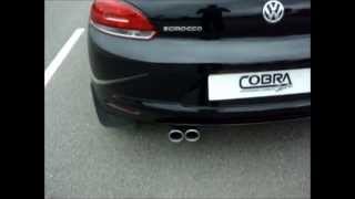 VW Scirocco 20 TDI Performance Exhaust by Cobra Sport Exhausts [upl. by Aierbma]