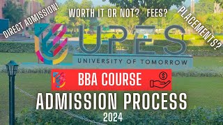 UPES BBA Admissions 2024  Is UPES BBA Worth It UPES Dehradun [upl. by Onilatac]