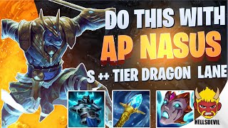 WILD RIFT  AP NASUS DRAGON LANE IS S TIER IF YOU DO THIS  Nasus Gameplay  Guide amp Build [upl. by Loise]