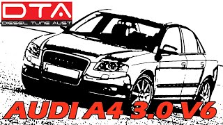 DTA Dyno Tuning Results  Audi B7 A4 30 V6 TDi [upl. by Yenor]