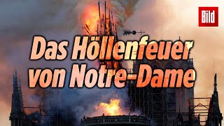 Brand von NotreDame in Paris 2019  AugenzeugenVideos [upl. by Ettenej]