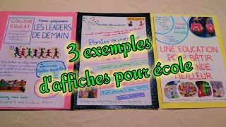 Exemples daffiches pour école  rédiger une affiche svtavecaziza [upl. by Nylteak]