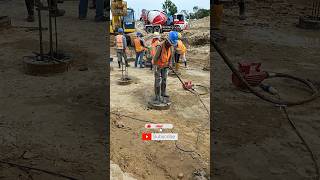 Secondary concrete pouring for base slab of Spillway structure [upl. by Thgiwed]