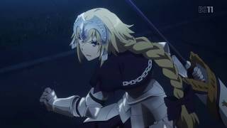 Fate Apocrypha「Episode 3」Karna vs Jeanne Darc and Siegfried 60FPS [upl. by Hanauq]