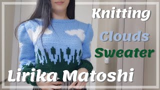 Knitting the Clouds Sweater by the Designer Who ALSO designed THE Strawberry Dress Lirika Matoshi [upl. by Sternlight]