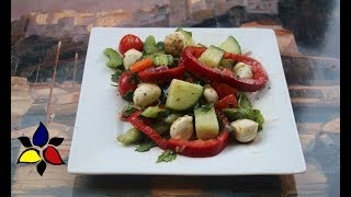 Italian Bocconcini and Mixed Vegetable Salad keto gluten freesugar free [upl. by Itnava]