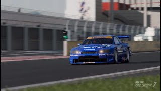 Gran Turismo 7 PS5  Nissan Skyline Calsonic GTR R34 JGTC GT500 99 [upl. by Eirffej317]