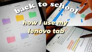 how I use my lenovo tab✨  setup note taking best apps amp software update [upl. by Eiramit621]