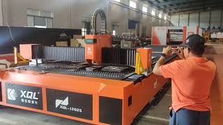 20kw Laser cutting machine 30mm plate Laser cutting [upl. by Sybilla]