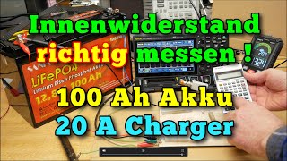 100 Ah Akku Ri richtig messen 20A Charger [upl. by Ylagam]