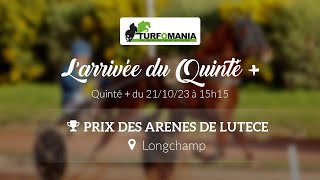 Turfomania Arrivée quinté du Samedi 21 Octobre 2023 [upl. by Ikin539]