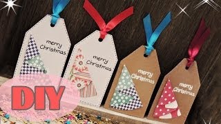 Weihnachtsanhänger selber basteln  Weihnachtsbaum  Christmas Tags DIY [upl. by Onabru]