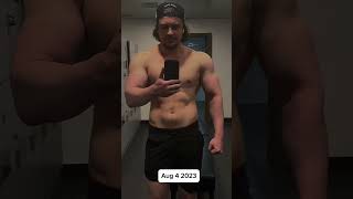 18en month physique transformation motivation muscle gymrat aesthetic muscularphysique [upl. by Josepha484]