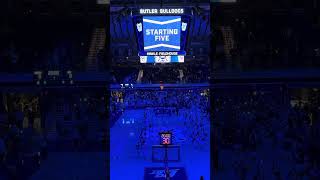 20242025 Butler Bulldogs Basketball Starting Introductions [upl. by Franzoni]