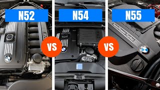 Ultimate BMW Engine Showdown N52 vs N54 vs N55 – Which One Should You Choose  Comparison amp Review [upl. by Cud661]