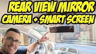 Aoocci Rear view mirror camera model H33 with Carplay and Android Auto  lets install it [upl. by Clintock]