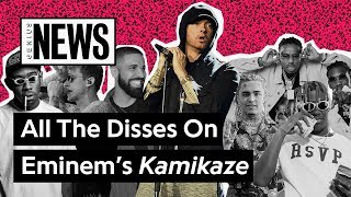 All The Disses On Eminems Kamikaze  Genius News [upl. by Ayit894]