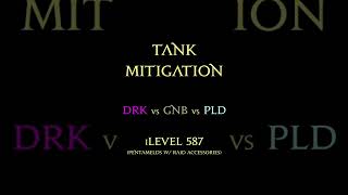 NEW FFXIV Mitigation Test DRK v GNB v PLD version 2 Shorts [upl. by Nakre]