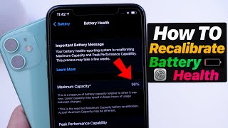 How to Use Apple’s Battery Health Recalibrating Tool For iPhone  Everything You Need To Know [upl. by Adianes]