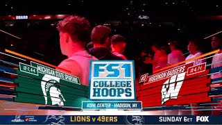 CBB on FS1 intro  Michigan State  13 Wisconsin  12624 [upl. by Roman654]