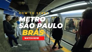 São Paulo Brazil 🇧🇷 SUPER METRO  Walking Tour in 4K [upl. by Anees650]