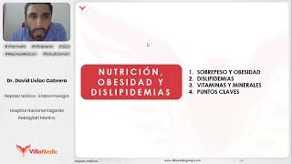 NUTRICIÓN OBESIDAD Y DISLIPIDEMIAS PARTE 1  ENDOCRINOLOGÍA  VILLAMEDIC [upl. by Greggory42]