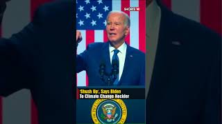 US President Joe Biden Says Shush Up To Climate Change Heckler  WATCH  viral  N18S [upl. by Gerald]